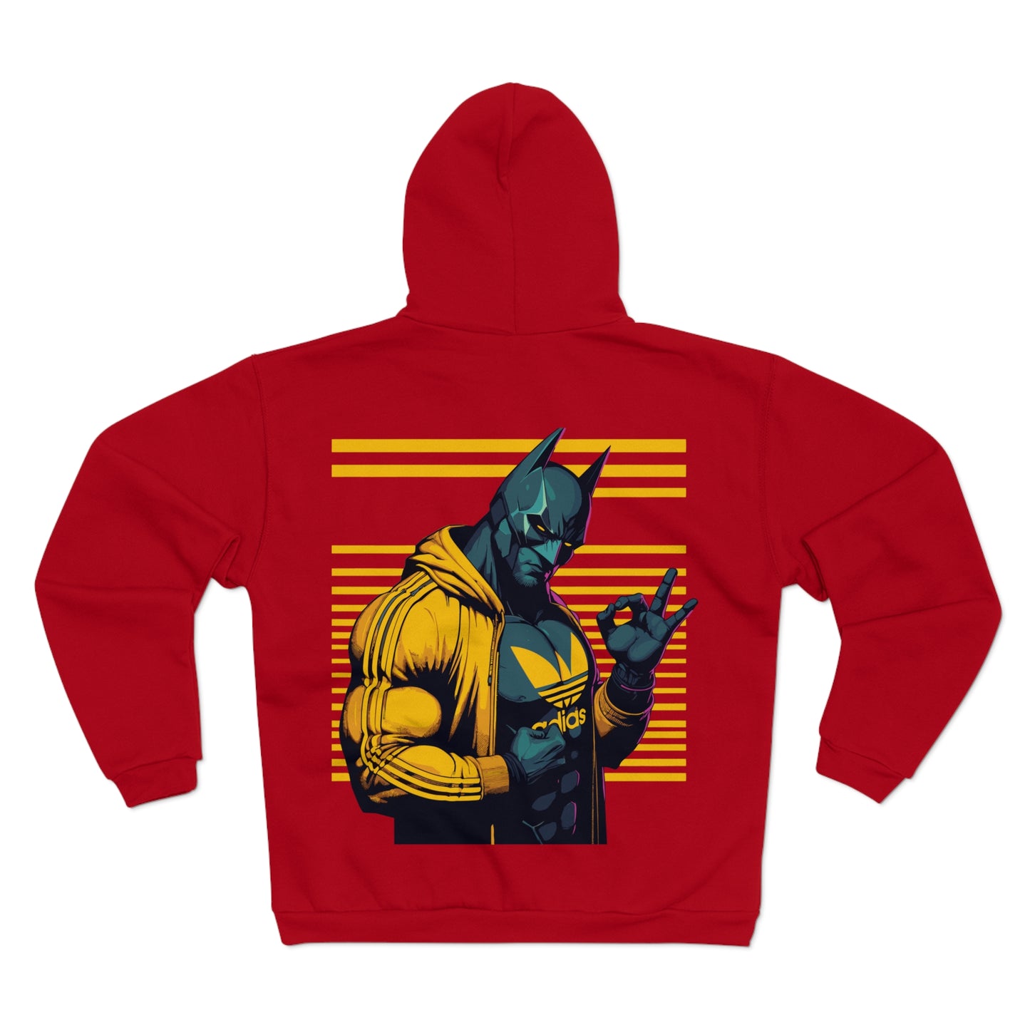 Retro Superhero Unisex Heavy Cotton Hoodie - Cool Graphic Hoodie for Casual Wear