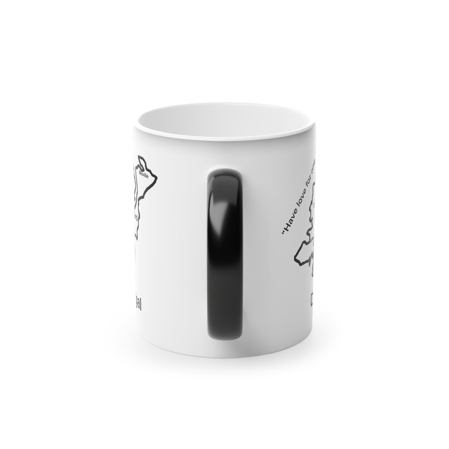 Donegal Magic Mug: Color - Changing Coffee Cup with Artistic Map Design