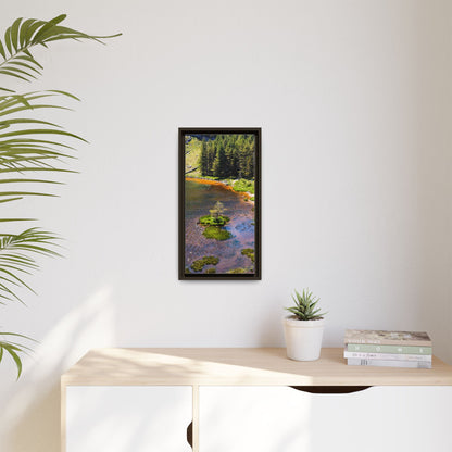 Gleanteenassig Forest Matte Canvas, Framed (Multi-color)