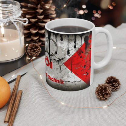 Aud - Inspired Ceramic Coffee Cups - 11oz & 15oz, Perfect for Gearheads and Auto Enthusiasts