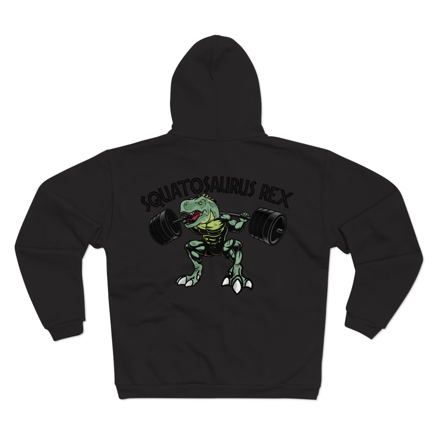 Squatosaurus Rex Unisex Hooded Zip Sweatshirt