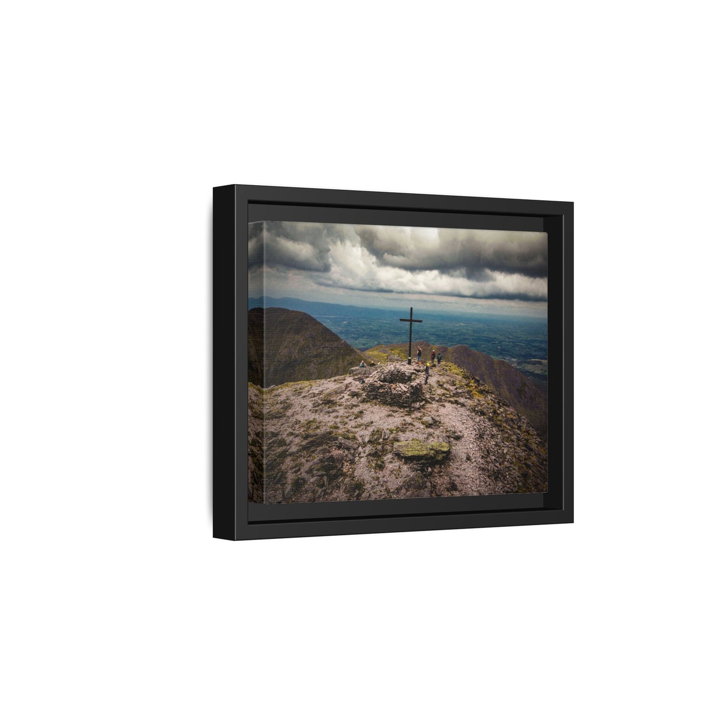 Carrauntoohil Summit Matte Canvas, Framed (Multi-color)