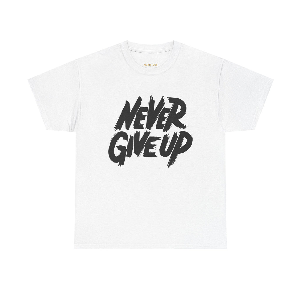 Unisex Heavy Cotton Tee "Never Give Up"