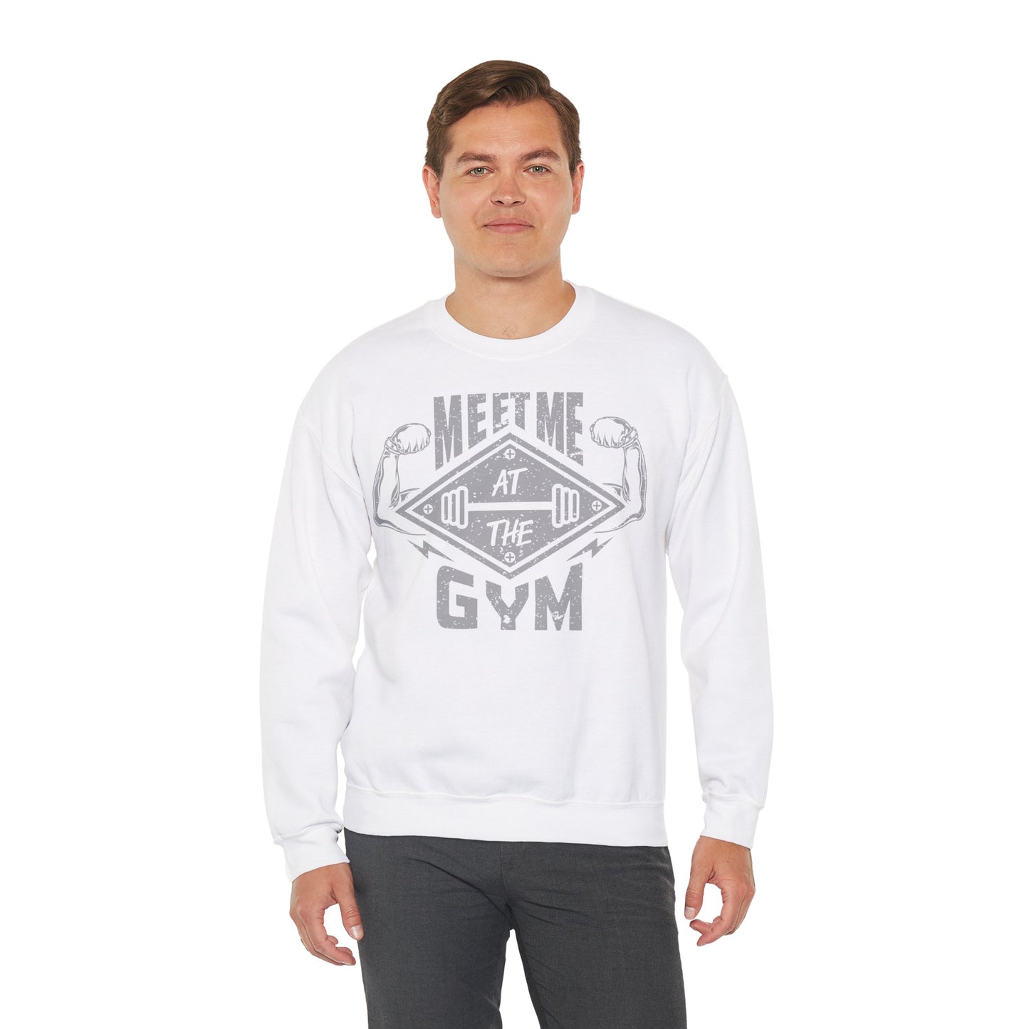 Gym Motivation Unisex Crewneck Sweatshirt - 'Meet Me At The Gym'