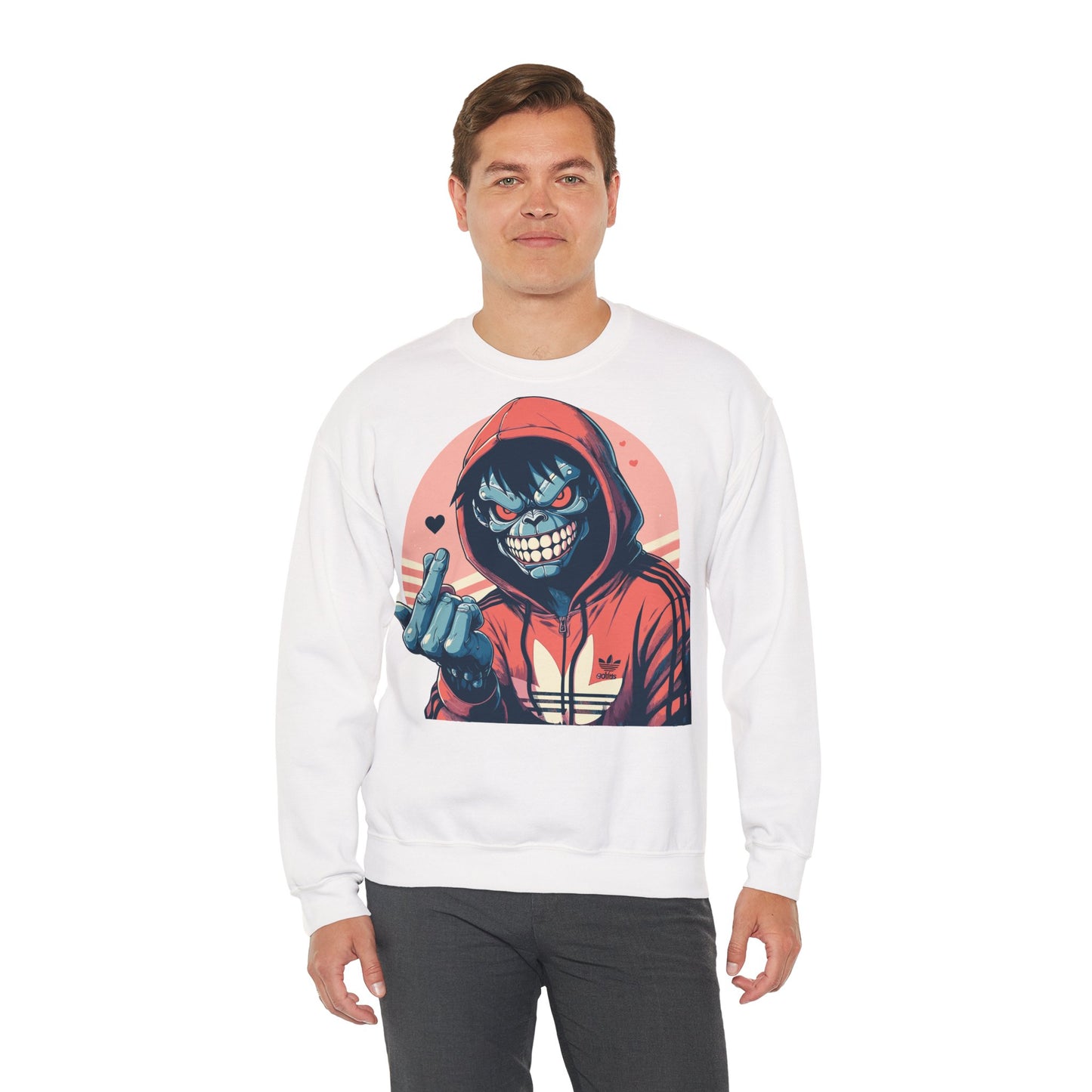 Edgy Graphic for Casual Wear - Unisex Heavy Blend™ Crewneck Sweatshirt