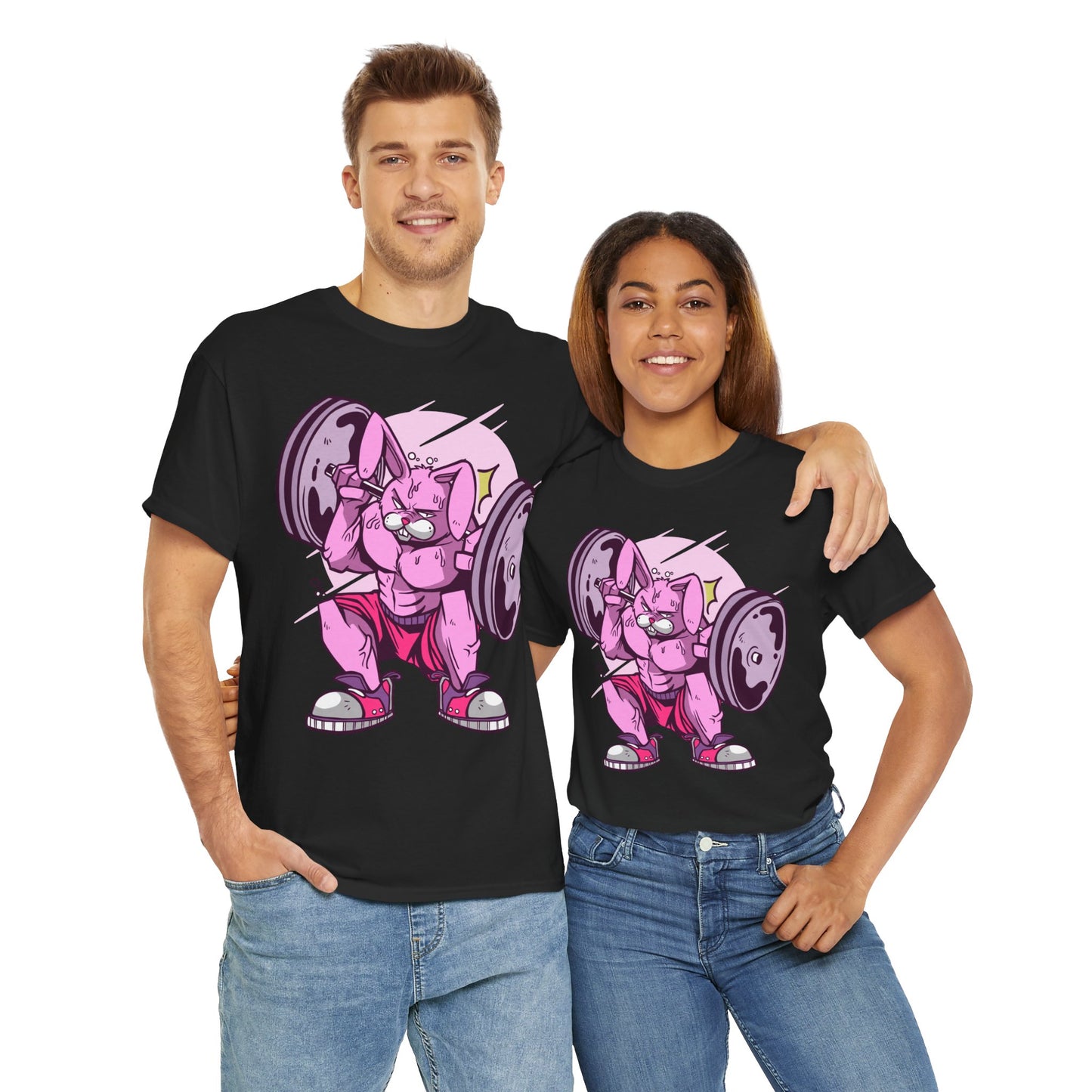 Funny Lifting Pig Unisex Heavy Cotton Tee - Gym Humor Shirt