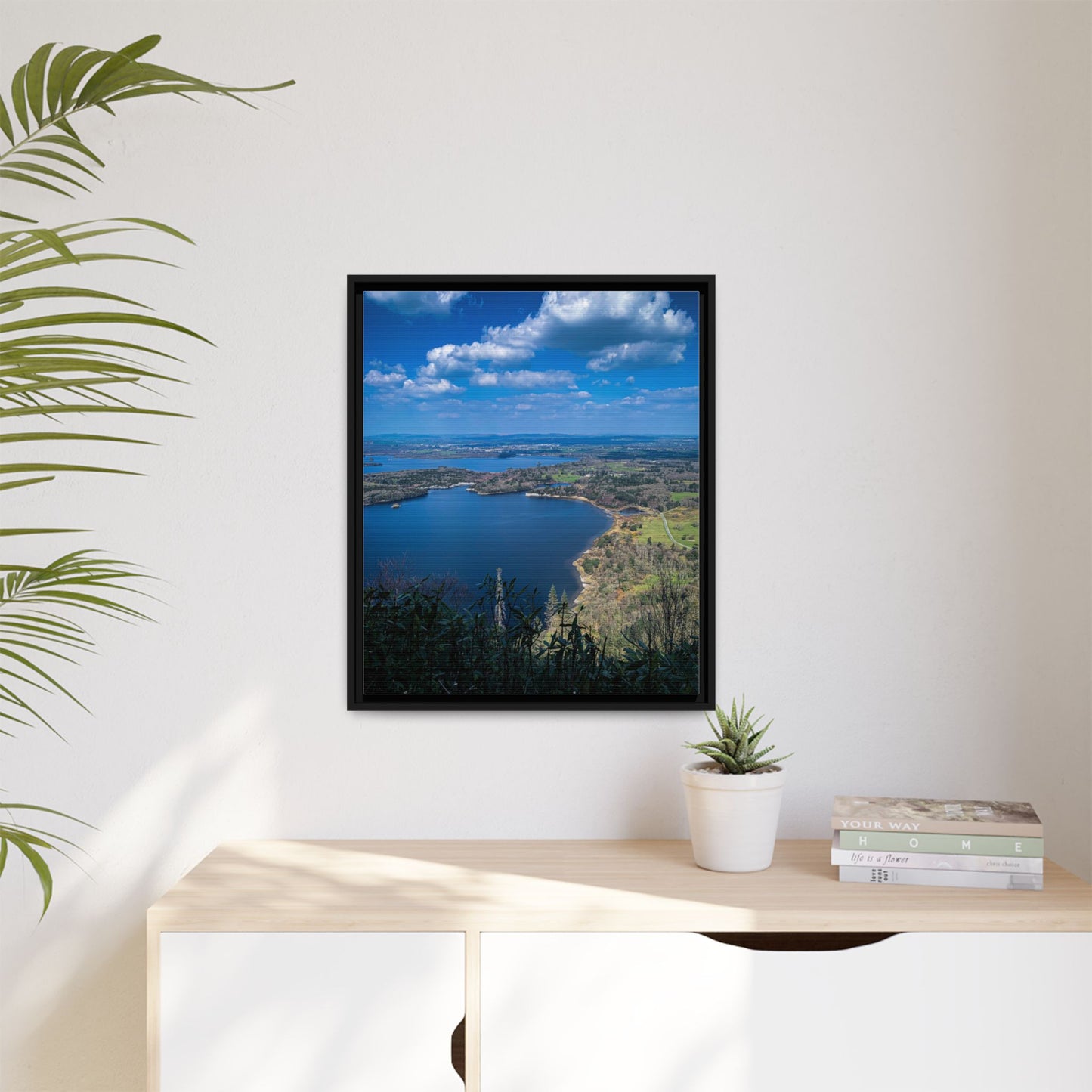 Kuckross Lake Matte Canvas, Framed (Multi-color)