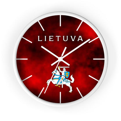 Lietuva With Vytis Themed Wall Clock – Stylish Decor for Lithuanian Pride