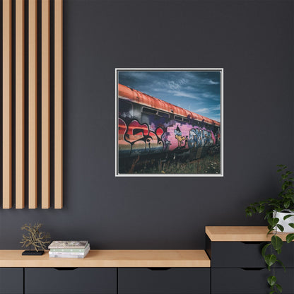 Night Train Matte Canvas, Framed (Multi-color)