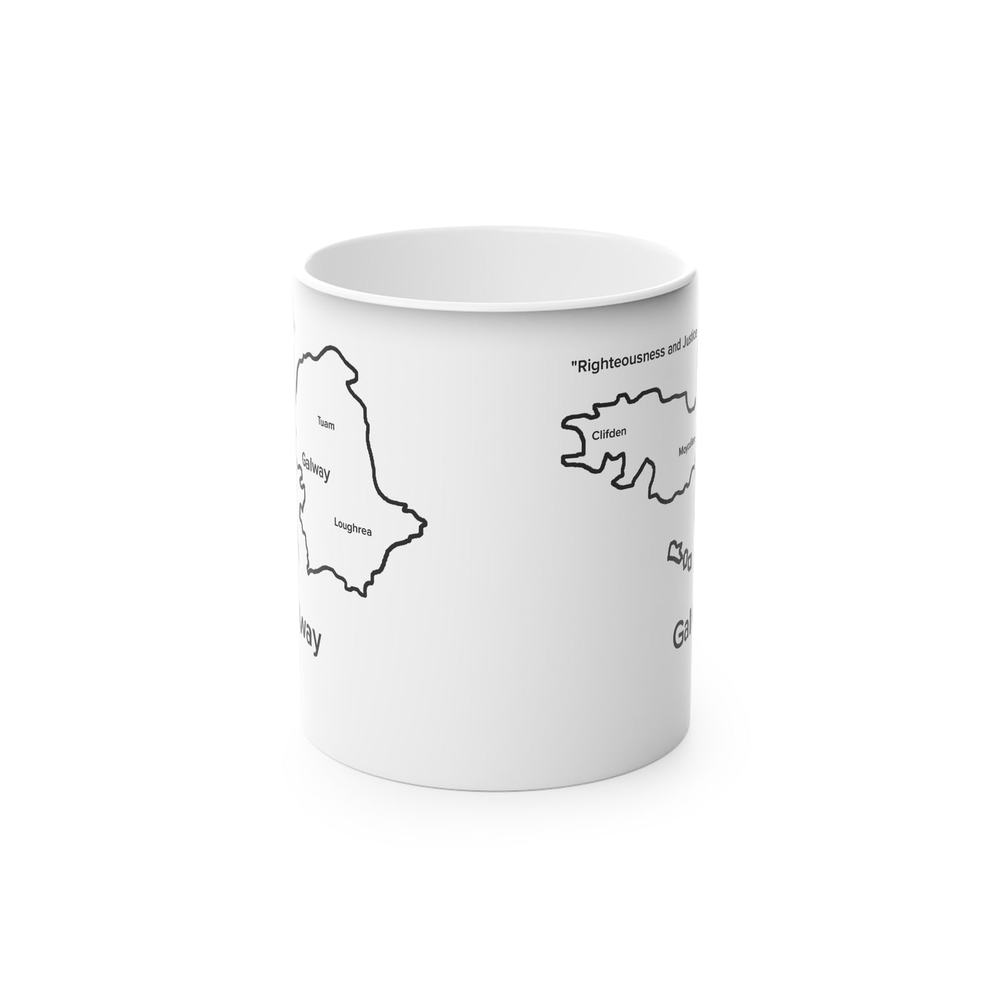 Galway Magic Mug: Color - Changing Coffee Cup with Artistic Map Design