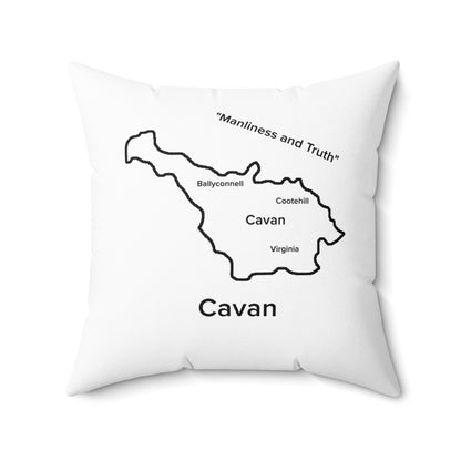 Cavan Spun Polyester Square Pillow White Edition 4 Sizes