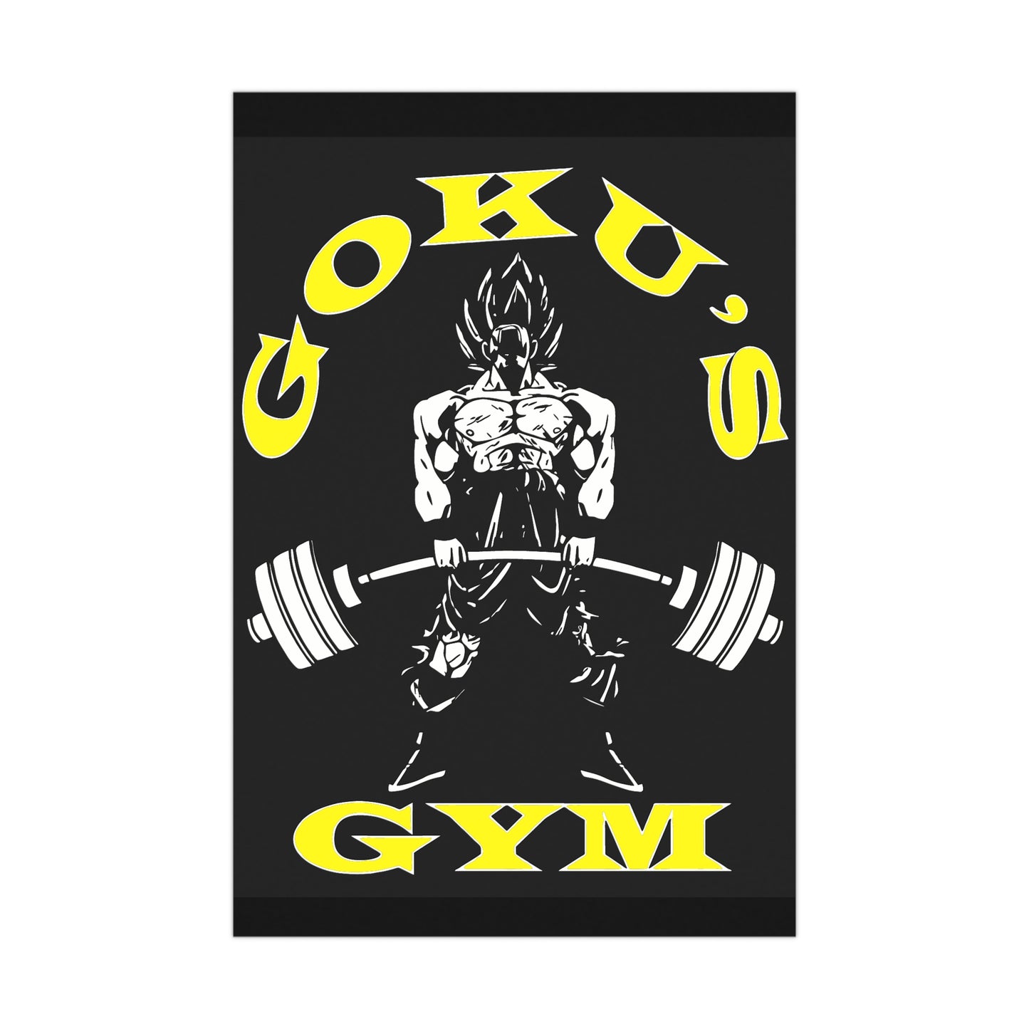 Goku's Gym Matte Poster - Motivational Wall Art for Fitness Enthusiasts