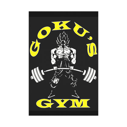 Goku's Gym Matte Poster - Motivational Wall Art for Fitness Enthusiasts