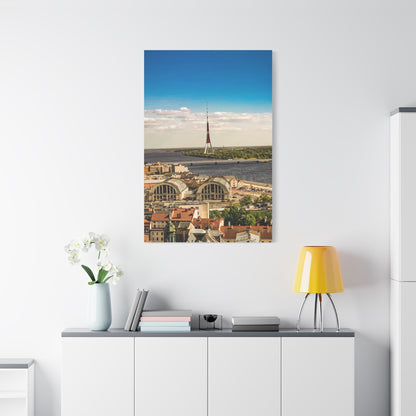 Riga TV Tower Matte Canvas, Stretched, 1.25"