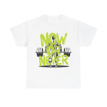 Now Or Never Unisex Heavy Cotton Tee