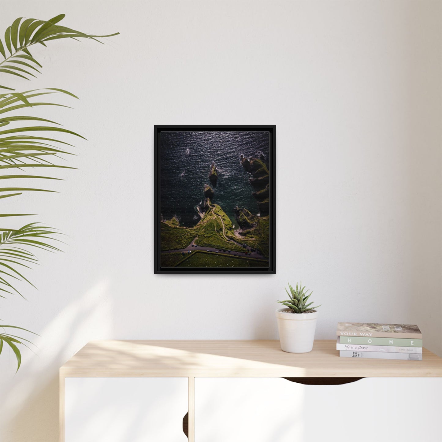 Dunquin Pier Matte Canvas, Framed (Multi-color)