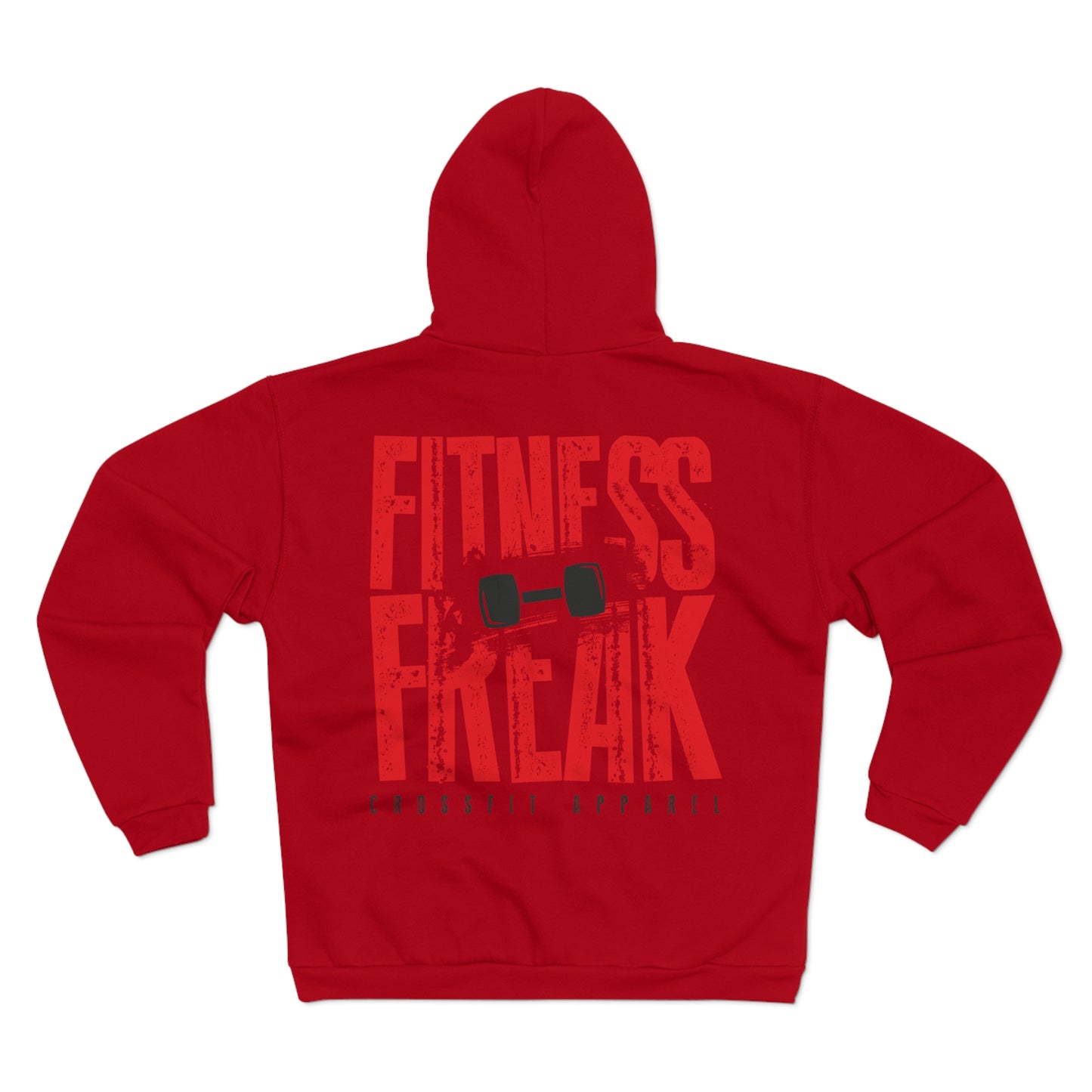 Fitness Freak Unisex Hooded Zip Sweatshirt | Perfect for Gym Lovers and CrossFit Enthusiasts