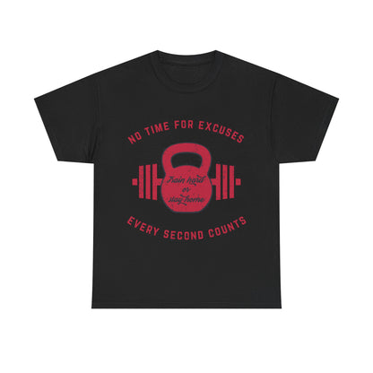 No Time For Excuse Unisex Heavy Cotton Tee
