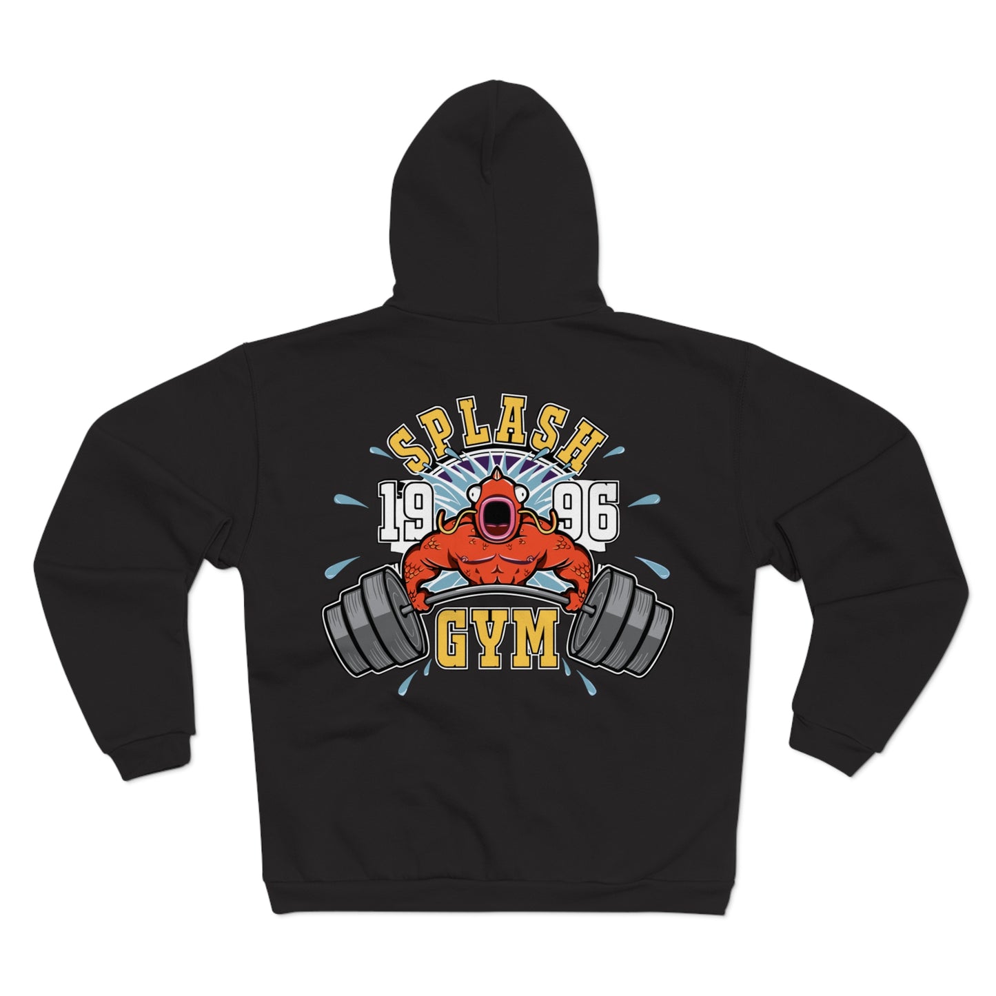 Splash Gym Unisex Hooded Zip Sweatshirt - Perfect for Fitness Enthusiasts