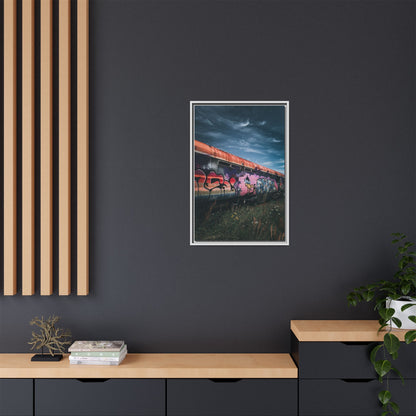 Night Train Matte Canvas, Framed (Multi-color)