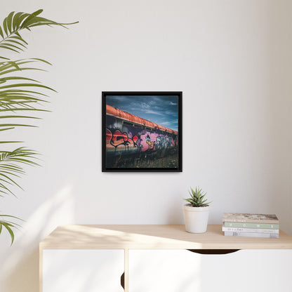 Night Train Matte Canvas, Framed (Multi-color)