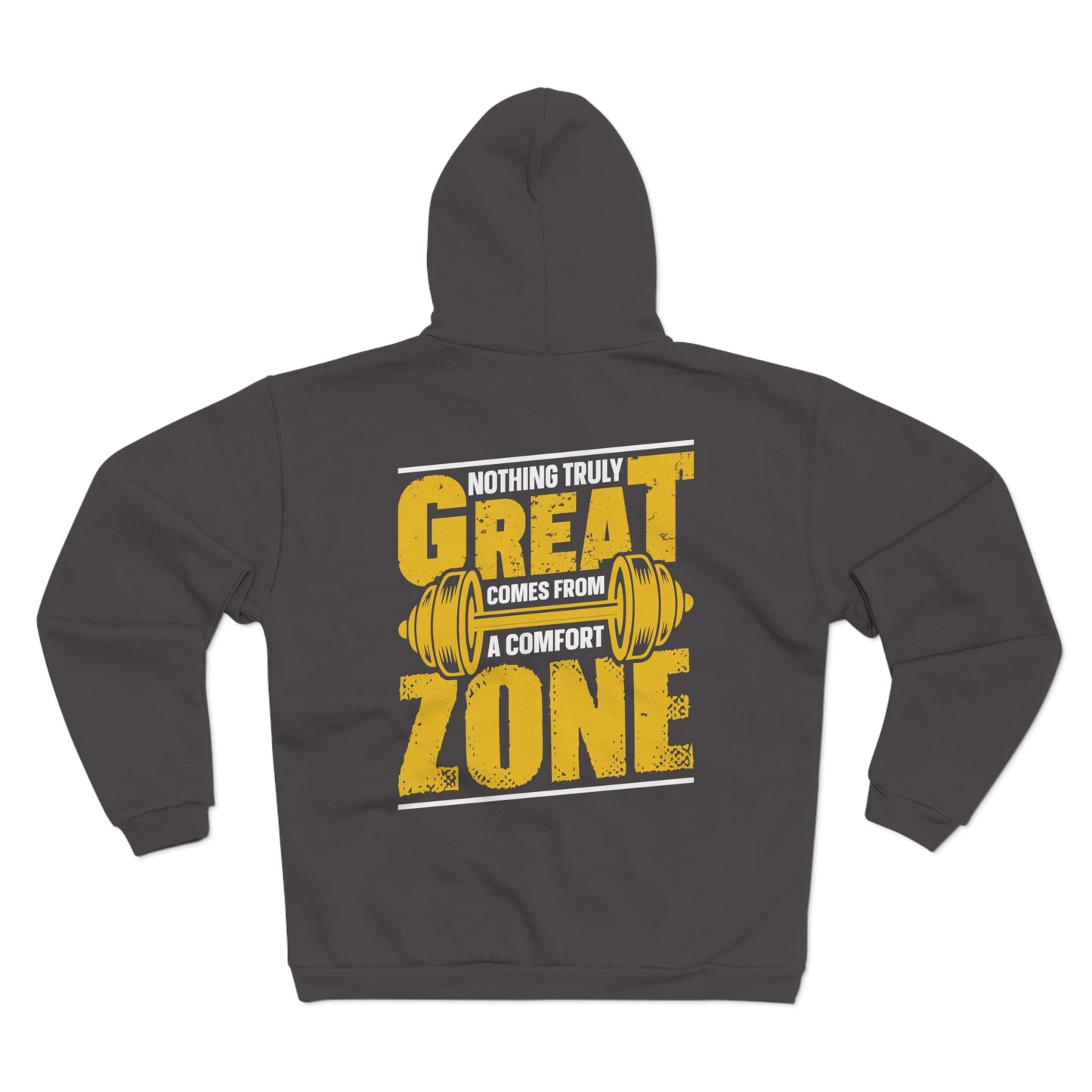 Great Zone Motivational Unisex Hooded Zip Sweatshirt