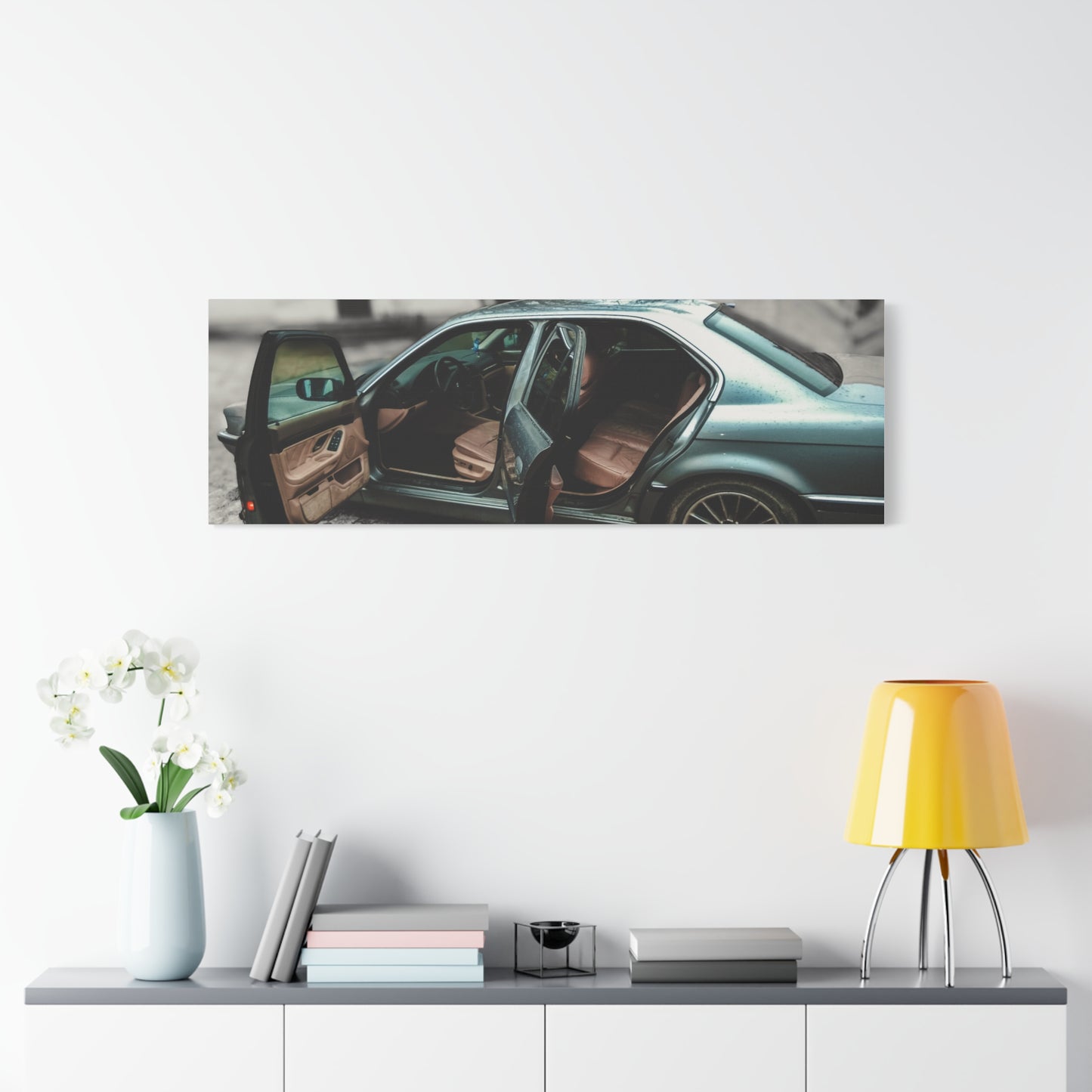 BMW 7 Matte Canvas, Stretched, 1.25"