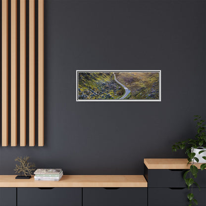 Valley Road Matte Canvas, Framed (Multi-color)