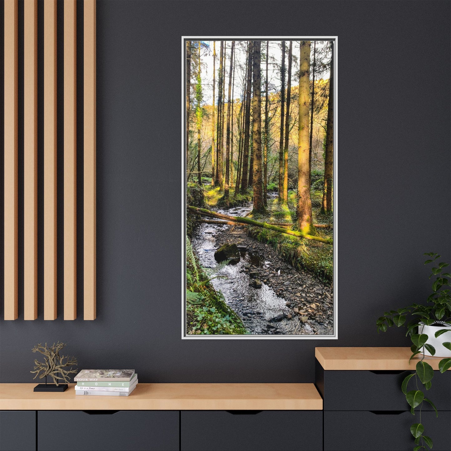 Glanageenty Forest Trail 2 Matte Canvas, Framed (Multi-color)