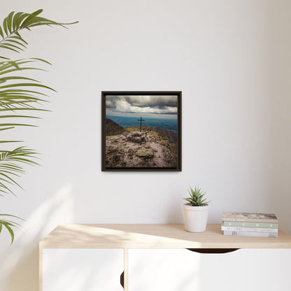 Carrauntoohil Summit Matte Canvas, Framed (Multi-color)