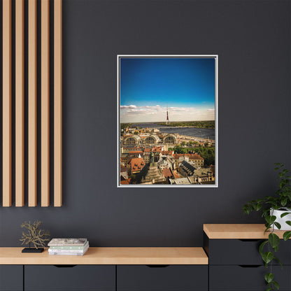 Riga TV Tower Matte Canvas, Framed (Multi-color)