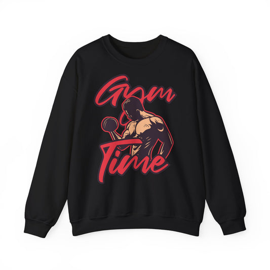 Time For Train Unisex Heavy Blend™ Crewneck Sweatshirt Fitness Apparel