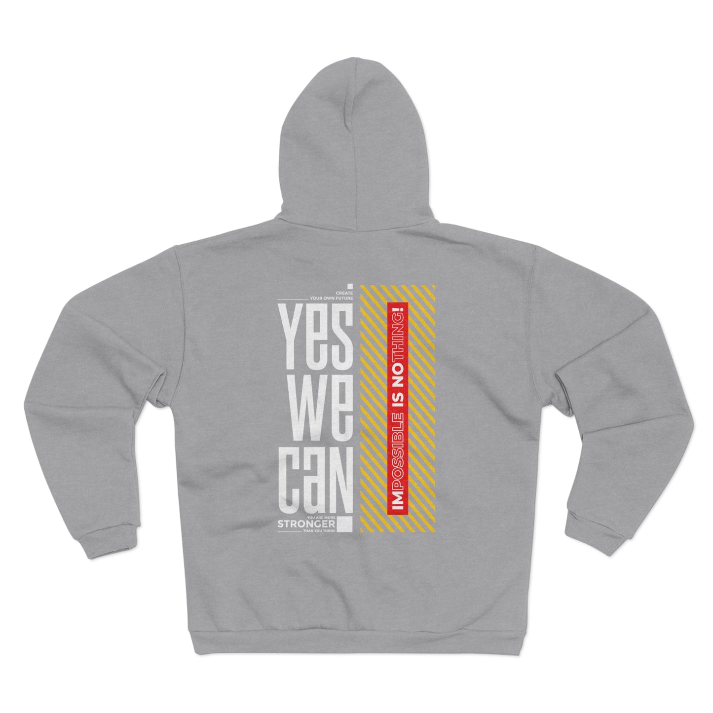 Yes We Can Unisex Hooded Zip Sweatshirt