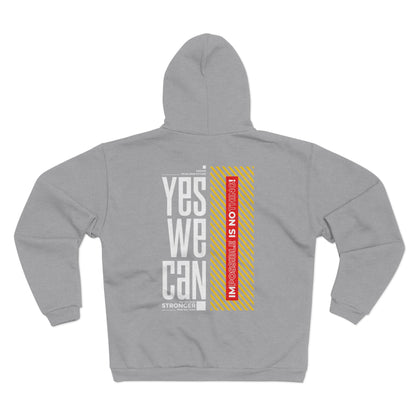 Yes We Can Unisex Hooded Zip Sweatshirt