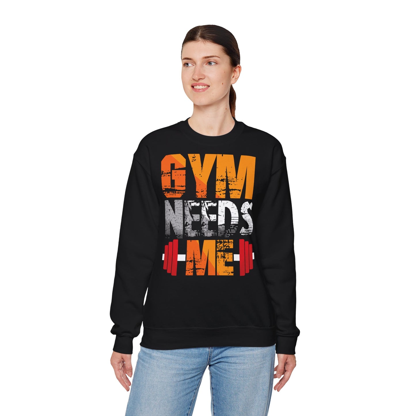 Gym Name Unisex Heavy Blend™ Crewneck Sweatshirt - Perfect for Fitness Enthusiasts
