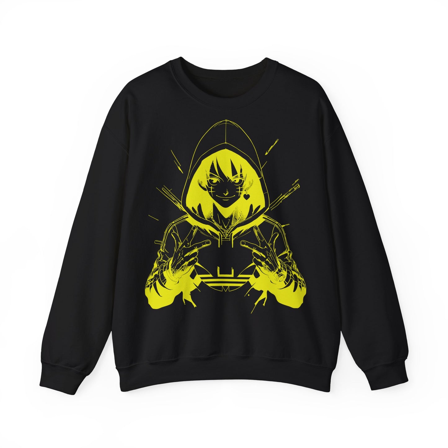 Graphic Anime Sweatshirt - Unisex Heavy Blend™ Crewneck with Cool Design