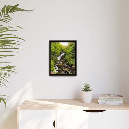 Torc Waterfall Matte Canvas, Framed (Multi-color)