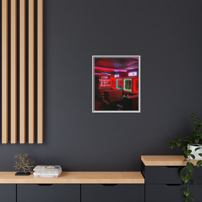 The Mermaids Night Club Matte Canvas, Framed (Multi-color)