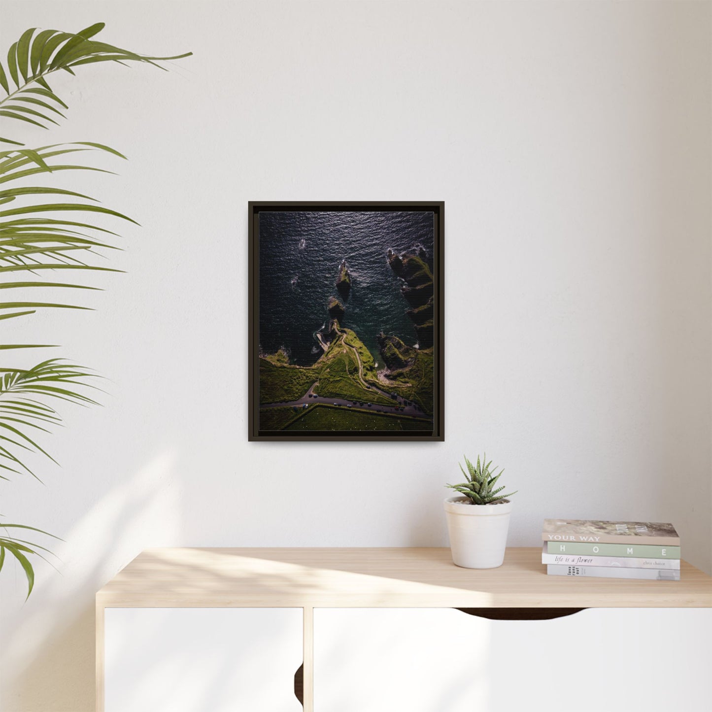 Dunquin Pier Matte Canvas, Framed (Multi-color)
