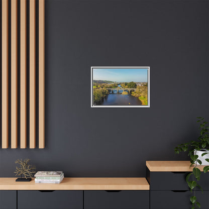 Listowel Bridge Matte Canvas, Framed (Multi-color)
