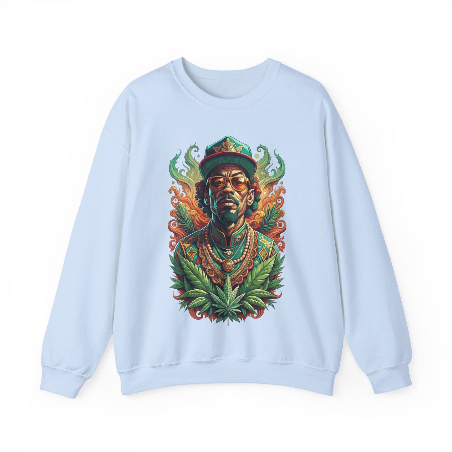 Reggae Lion — Rasta Portrait Graphic Sweatshirt