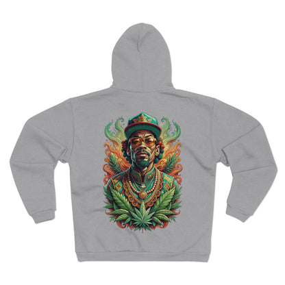 Reggae Lion Tee — Rasta Portrait Graphic Zip Hoodie