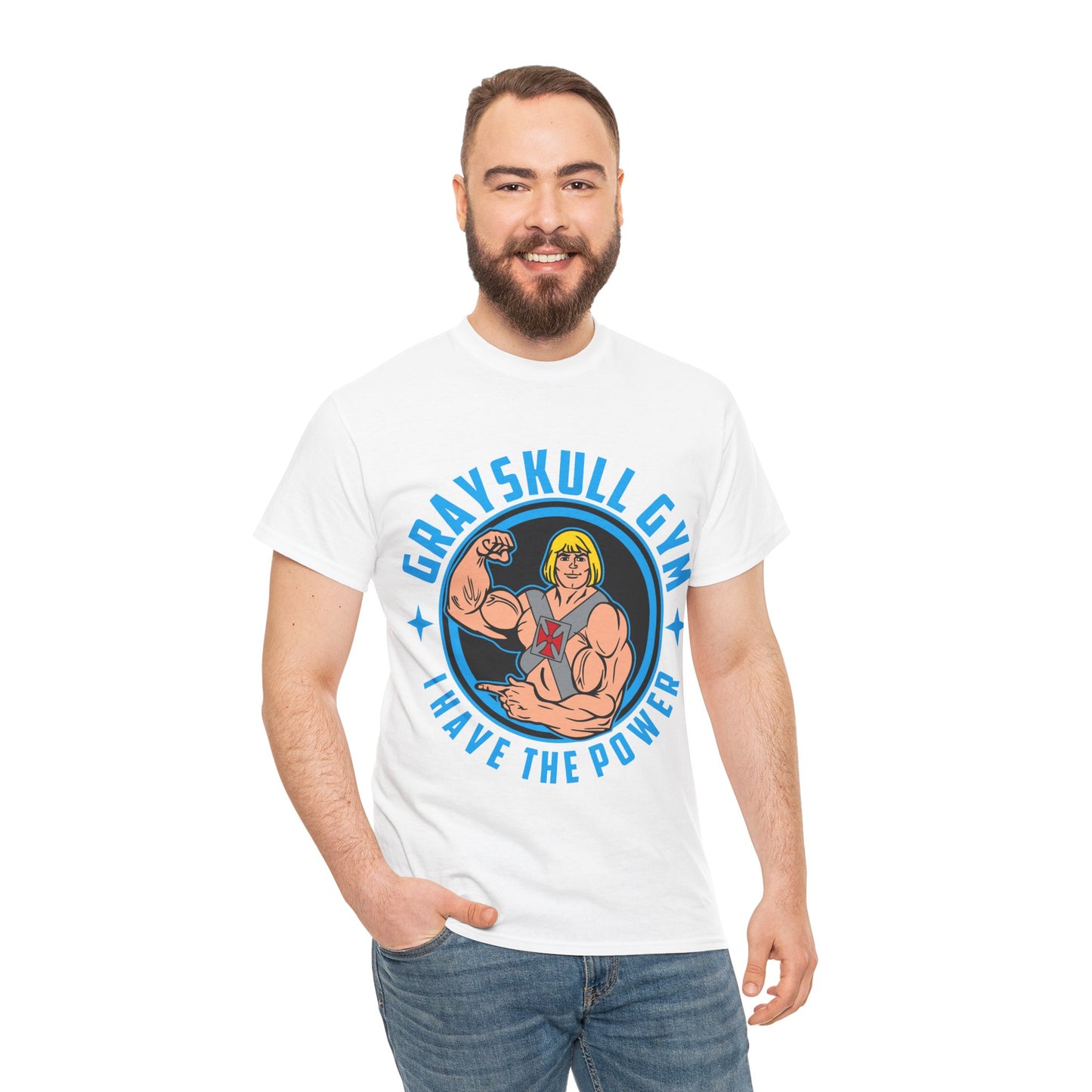 Grayskull Gym Unisex Heavy Cotton Tee - I Have The Power White