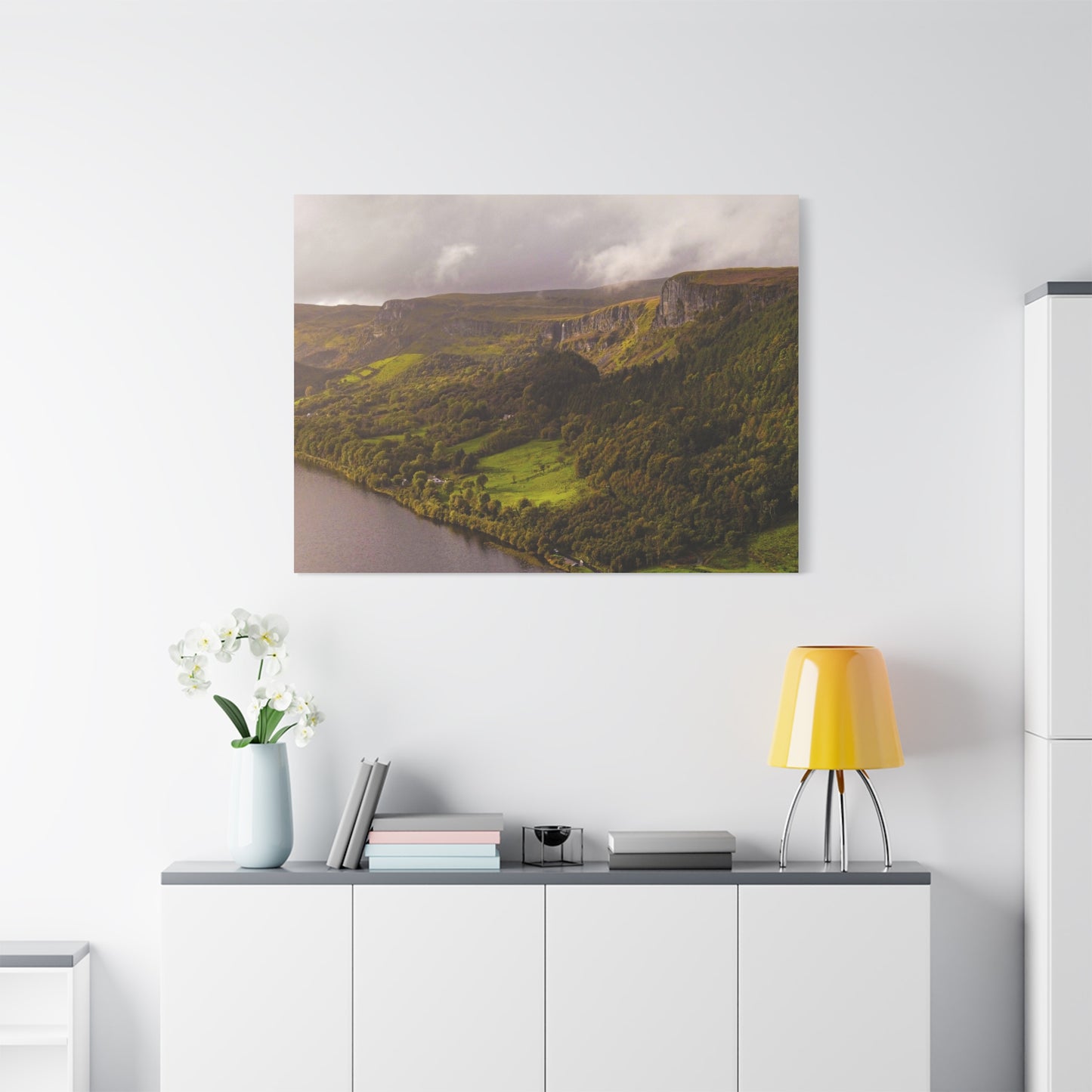 Sruth in Aghadh an Aird or The devil's Chimney Matte Canvas, Stretched, 1.25"