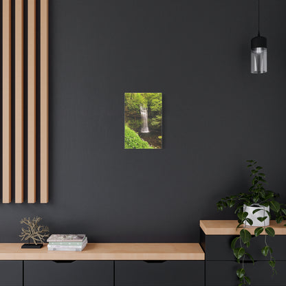 Glacer Waterfall Matte Canvas, Stretched, 1.25"