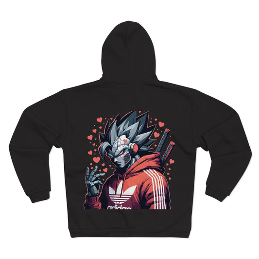 Goku Love Unisex Hooded Zip Sweatshirt