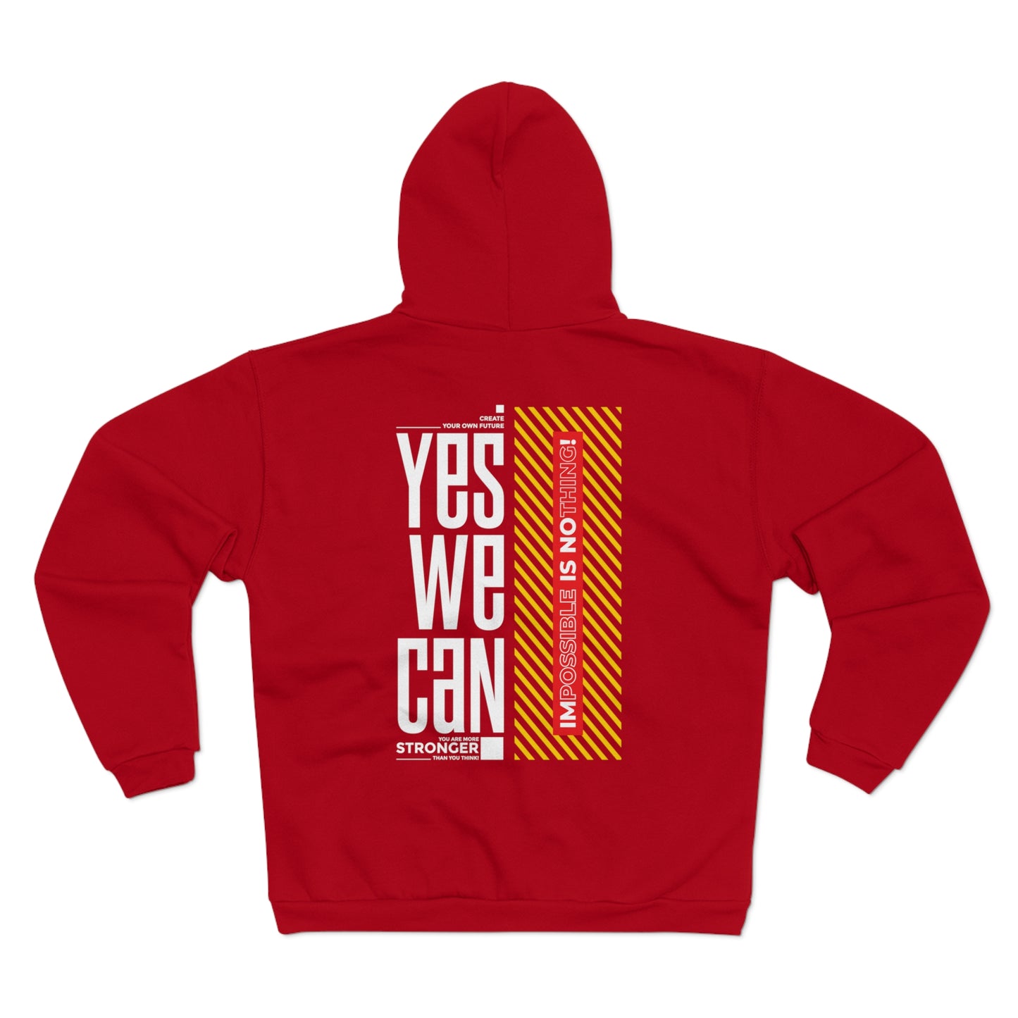 Yes We Can Unisex Hooded Zip Sweatshirt