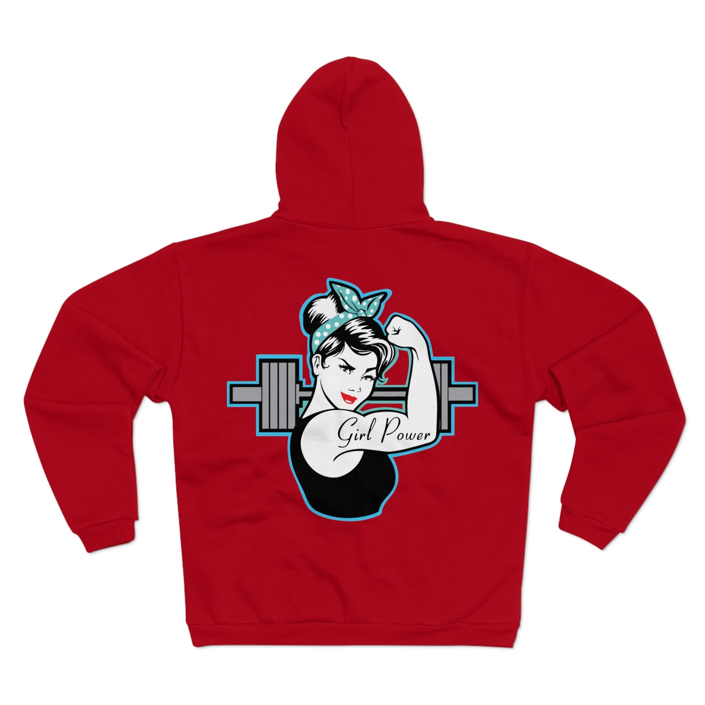 Empowered Women Unisex Hooded Zip Sweatshirt - 'Girl Power' Fitness Hoodie