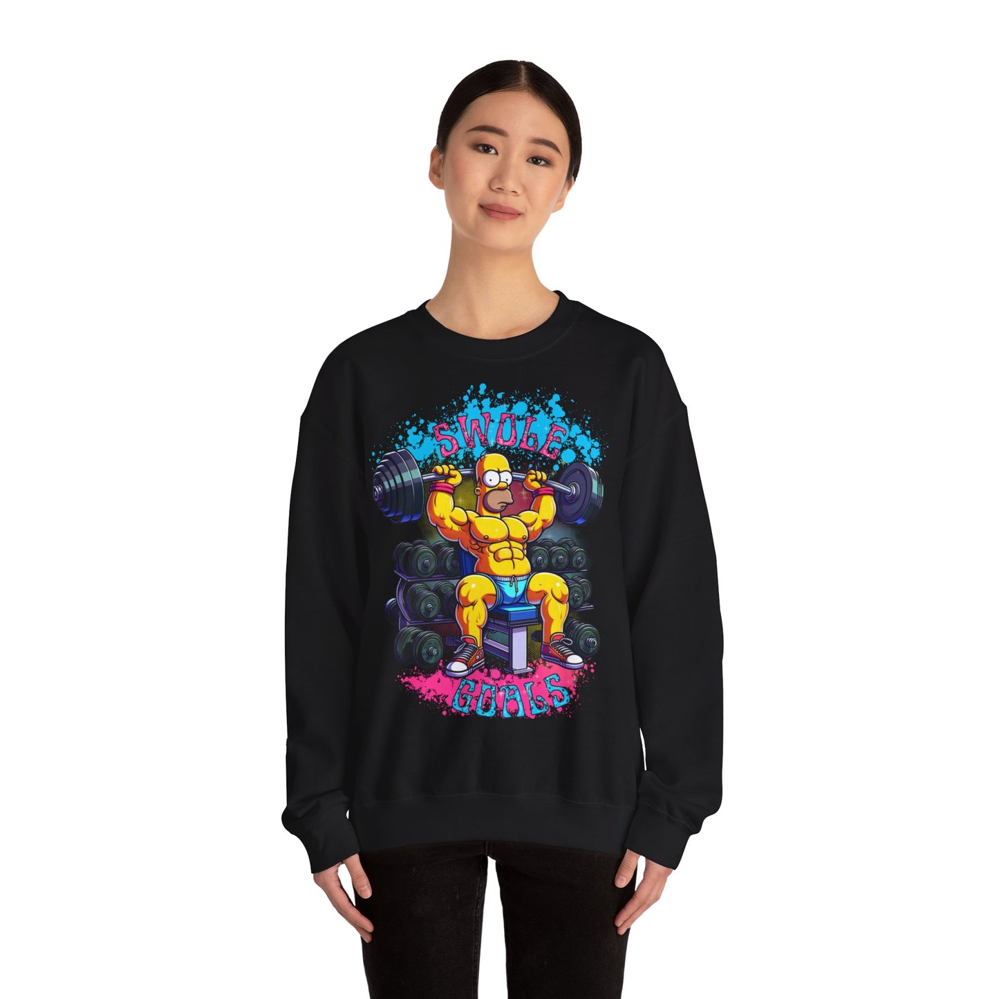 Swole Homer Unisex Heavy Blend™ Crewneck Sweatshirt
