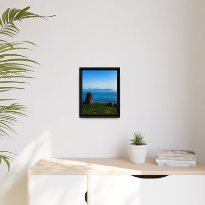 Ask Tower Matte Canvas, Framed (Multi-color)